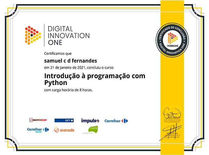 Introducao a Programacao em Python!